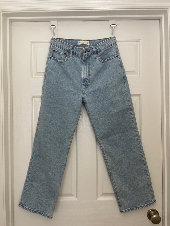 Abercrombie & Fitch Denim - Abercrombie & Fitch High-Rise Light Blue Straight Leg Jeans - NWT